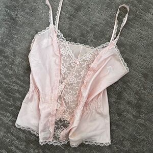 vintage babydoll pink cami